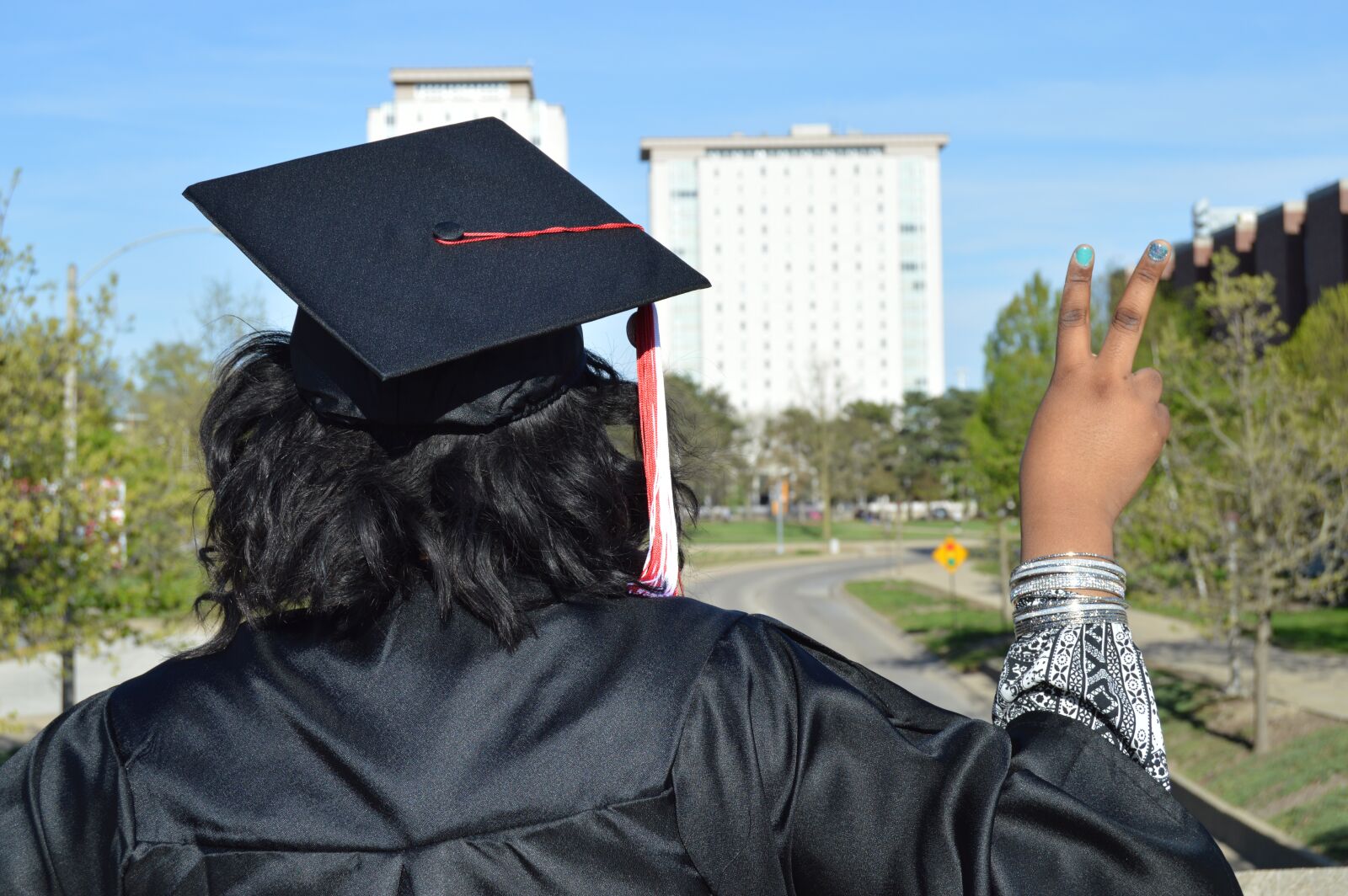 Nikon D3200 sample photo. Peace, graduation, college photography