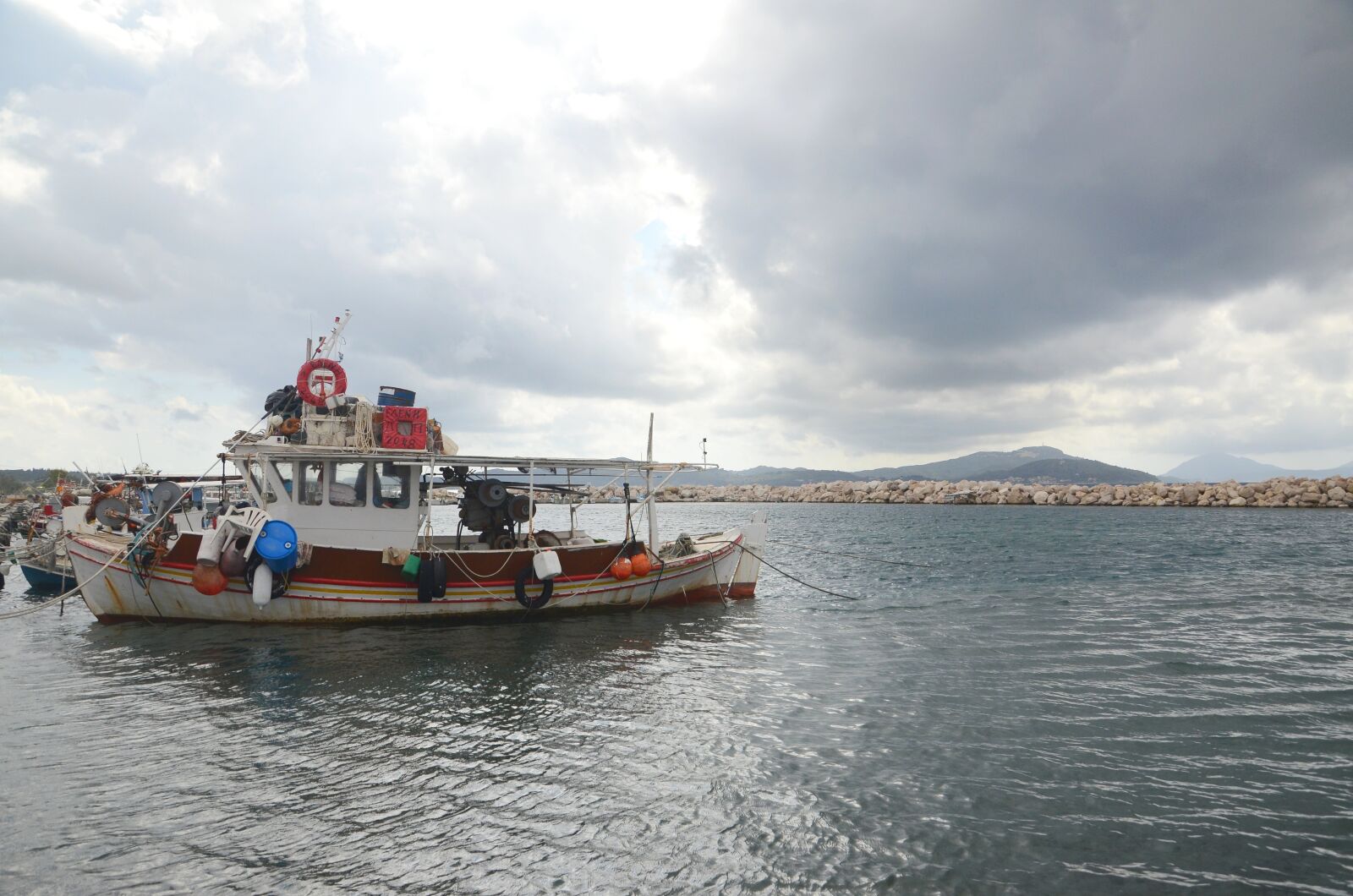 Nikon D7000 sample photo. Ship, port, clouds photography