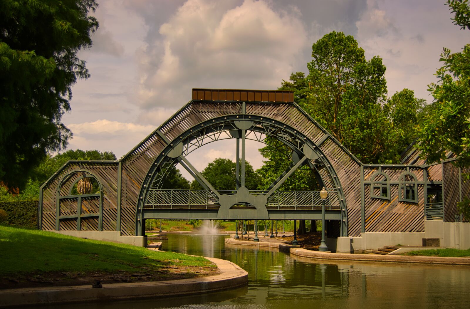 Nikon D5300 sample photo. Bridge, louis armstrong park photography