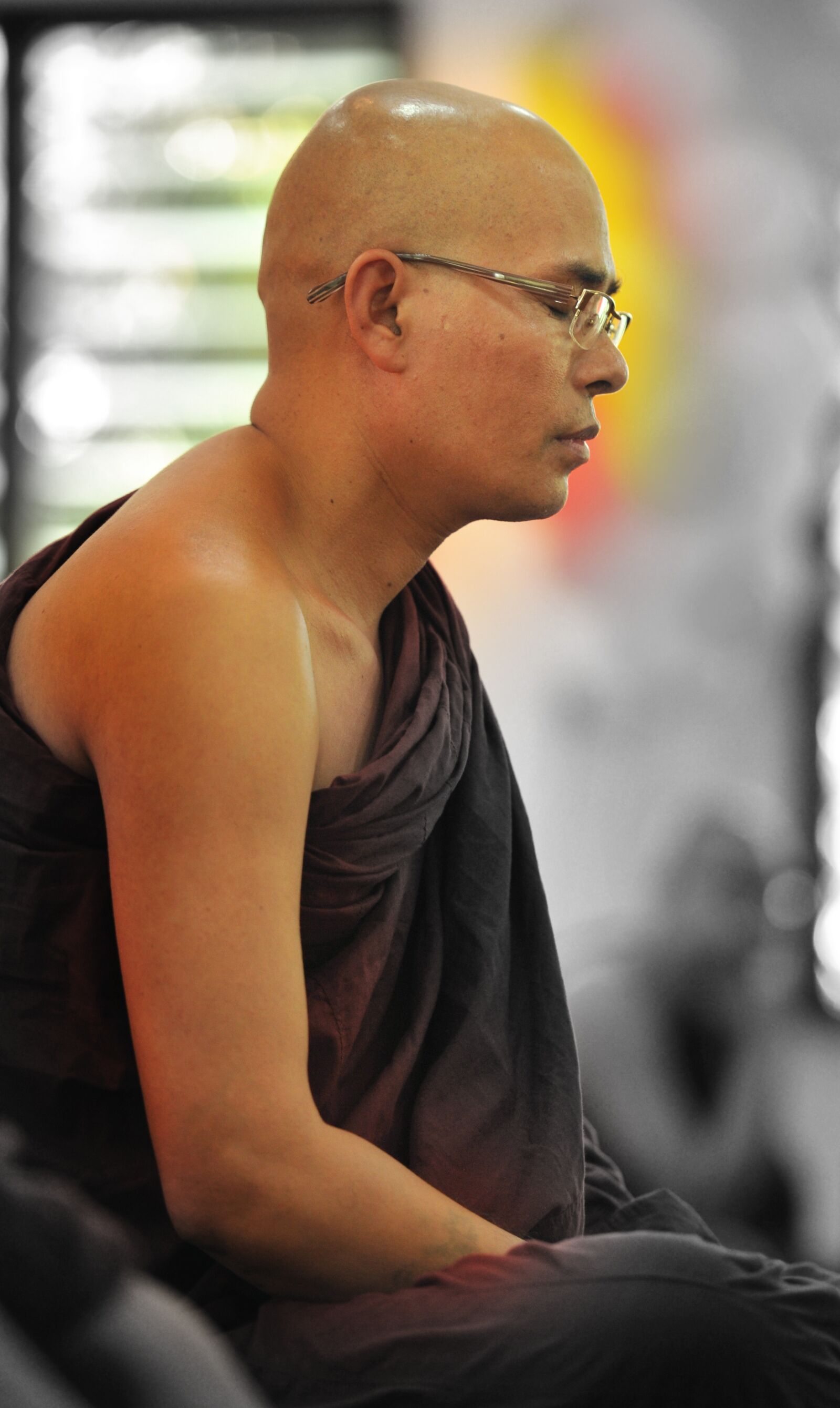 Nikon D3 sample photo. Theravada buddhism, monk meditating photography
