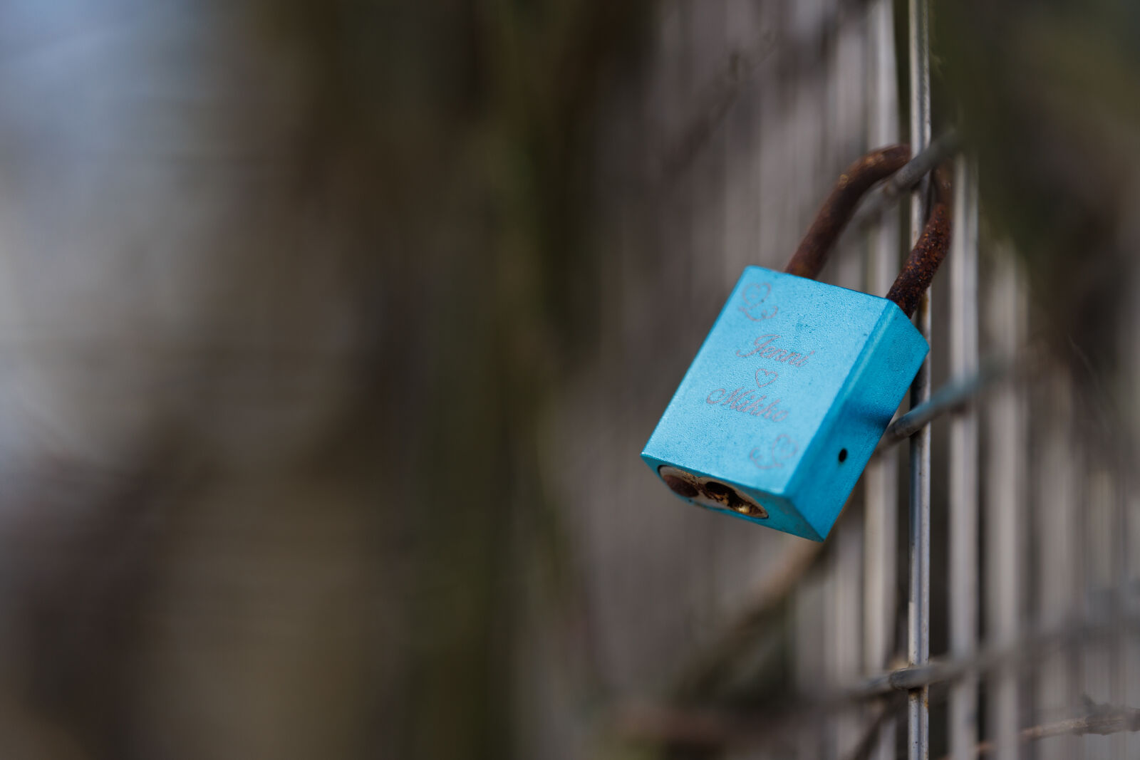 Canon EOS R5 sample photo. The padlock of love photography