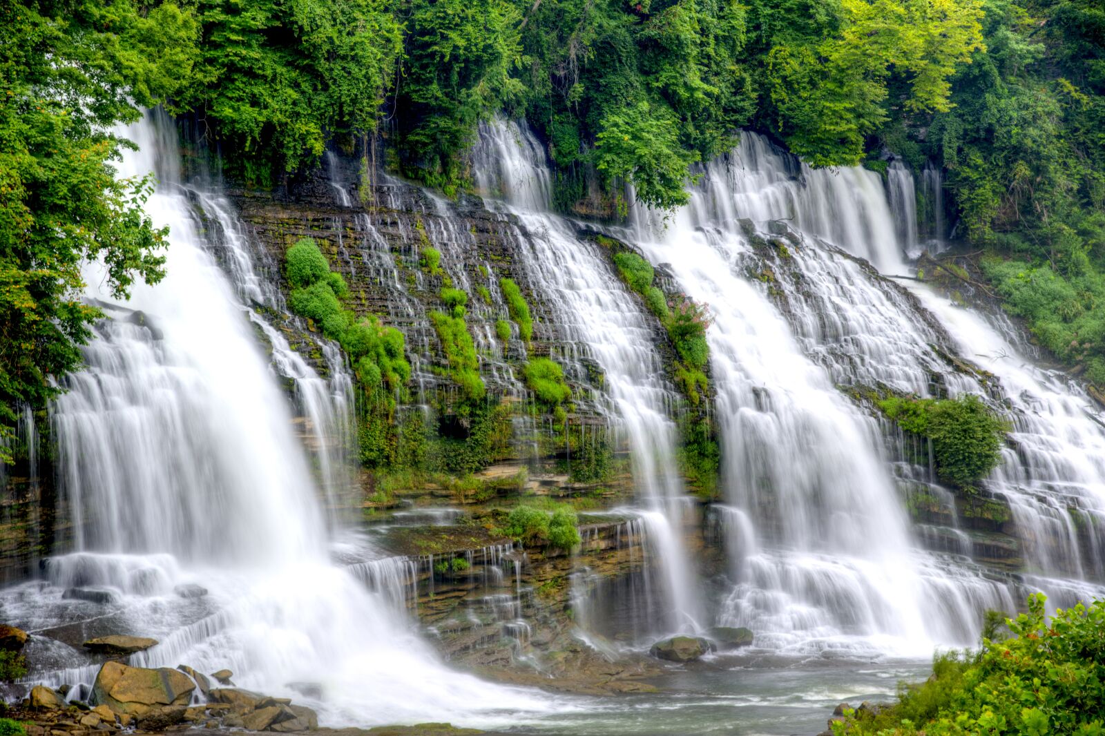 Nikon D610 sample photo. Waterfall, twins fall, landscape photography