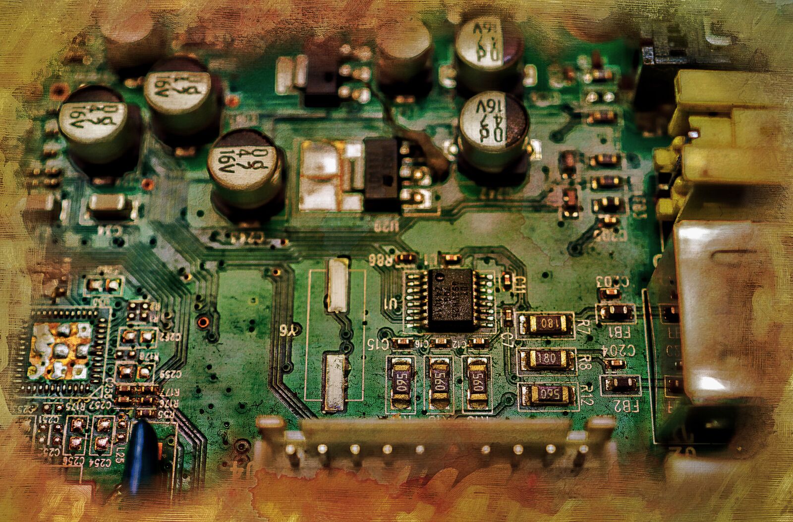 Sony SLT-A58 + Sony DT 30mm F2.8 Macro SAM sample photo. Board, transistor, electronics photography