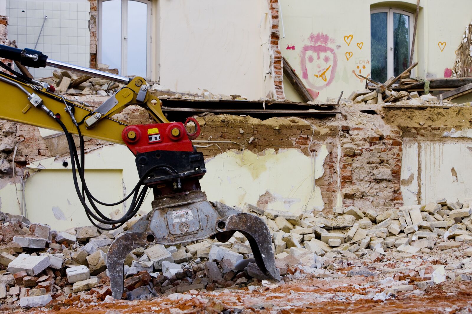 Canon EOS-1Ds Mark III sample photo. Demolition, demolition excavator, demolition photography