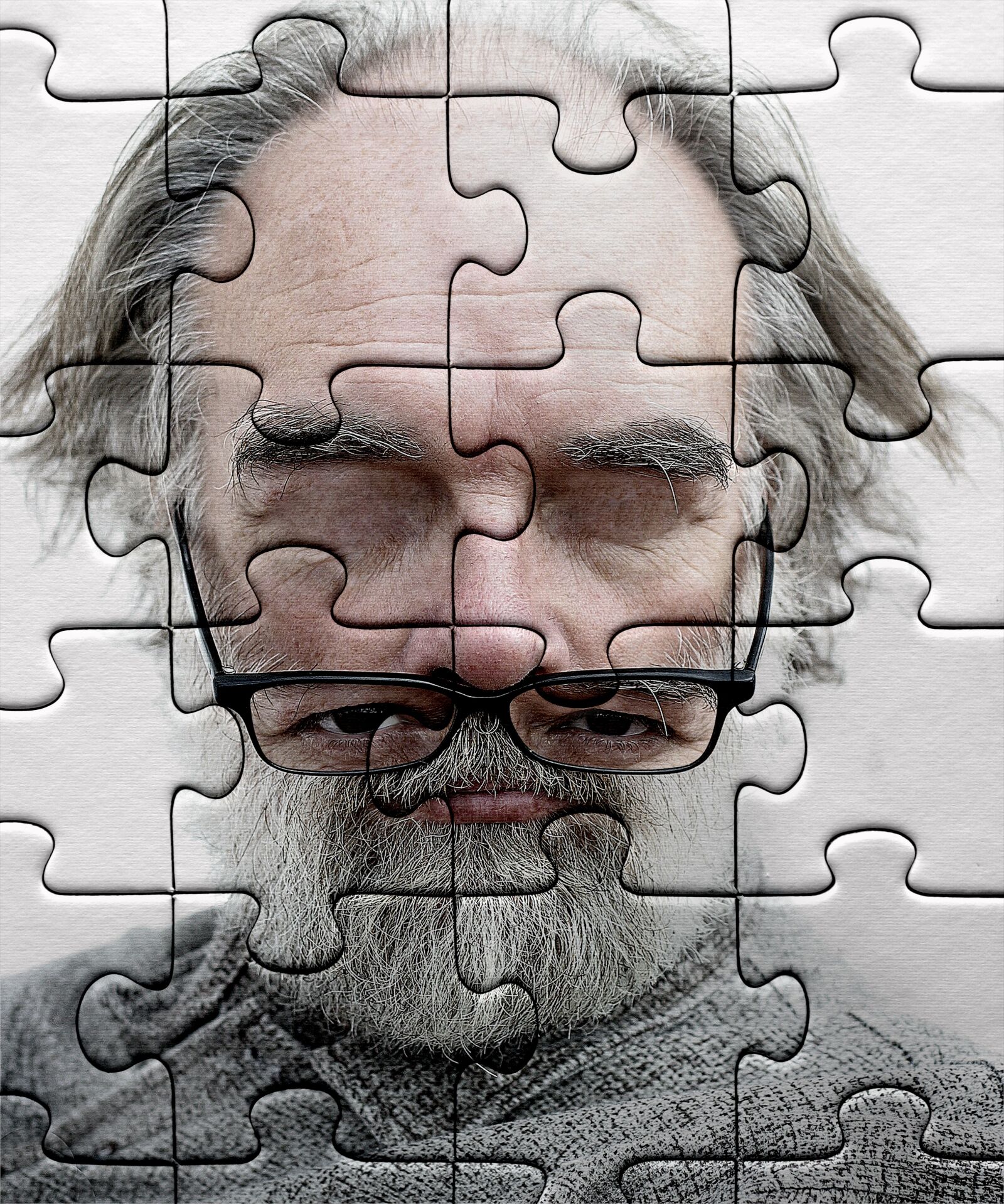 Canon EOS D60 sample photo. Puzzle, jigsaw puzzle, old photography