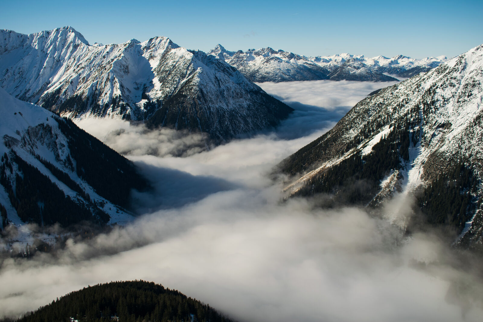 Nikon D3300 sample photo. Rocky, mountain, with, fog photography