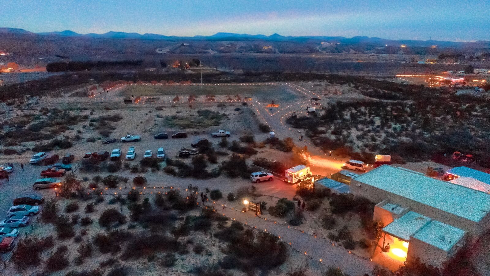 DJI FC6310 sample photo. Drone, las cruces, luminaries photography