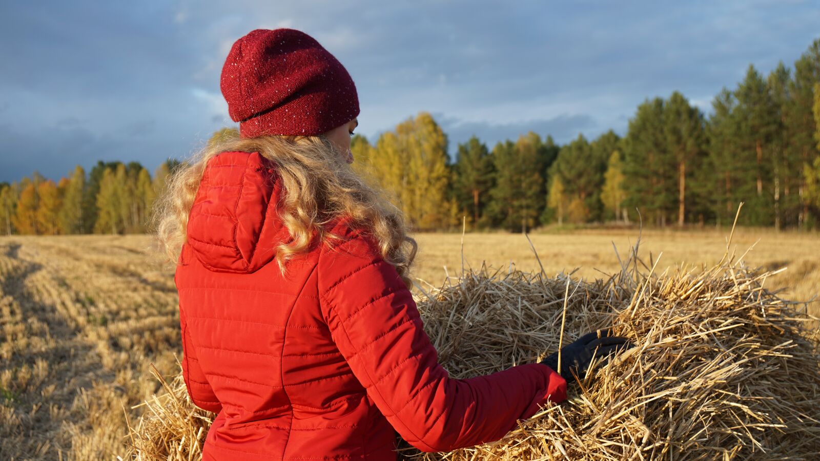 Sony a6000 + Sony Vario-Tessar T* E 16-70mm F4 ZA OSS sample photo. Girl, hay, nature photography