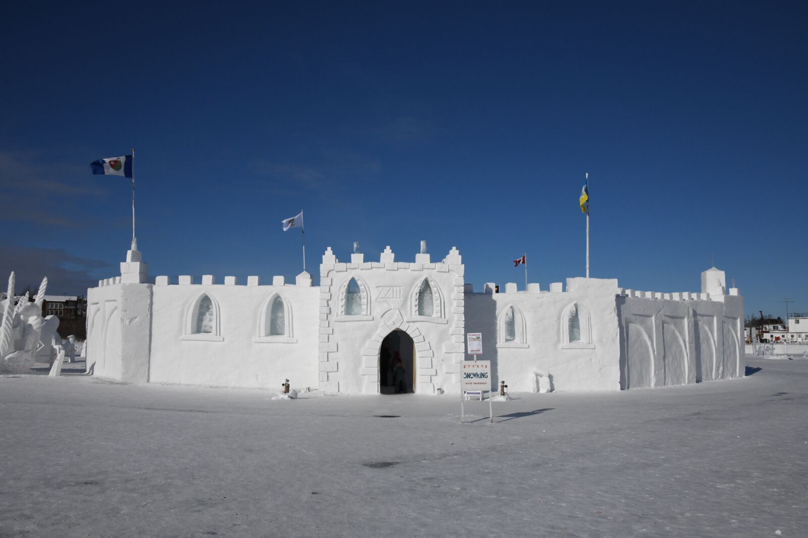 Nikon D850 sample photo. Ice castle, winter, yellowknife photography