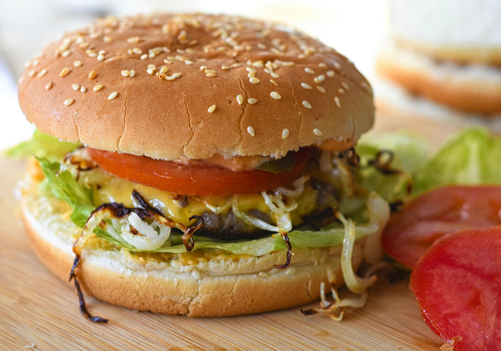Nikon D7200 sample photo. Burger, hamburger, fast food photography