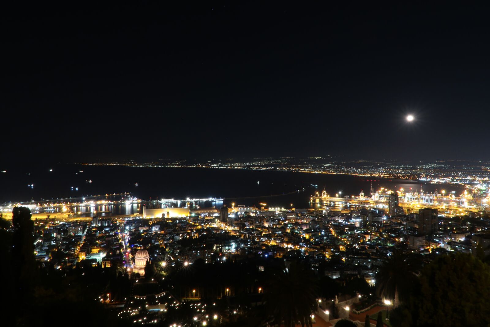 Canon PowerShot G7 X Mark II sample photo. Haifa, night time, city photography