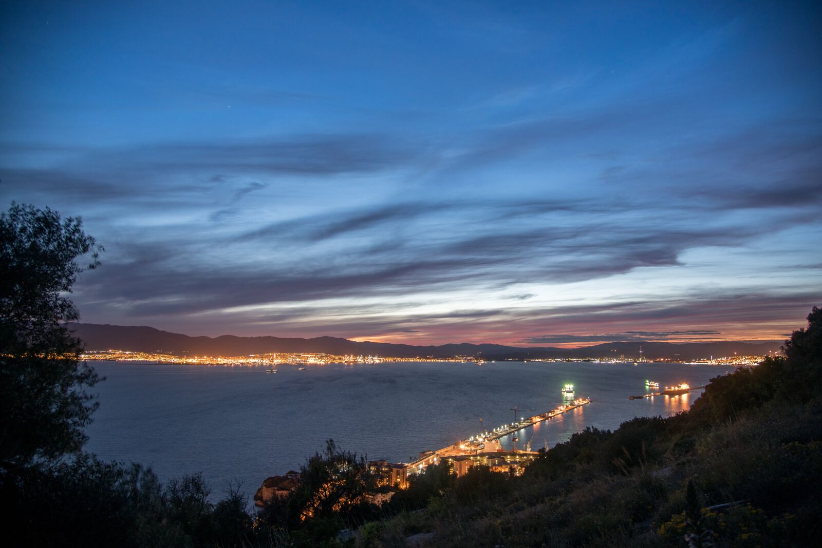 Nikon D750 sample photo. Sunset, gibraltar, algeciras photography