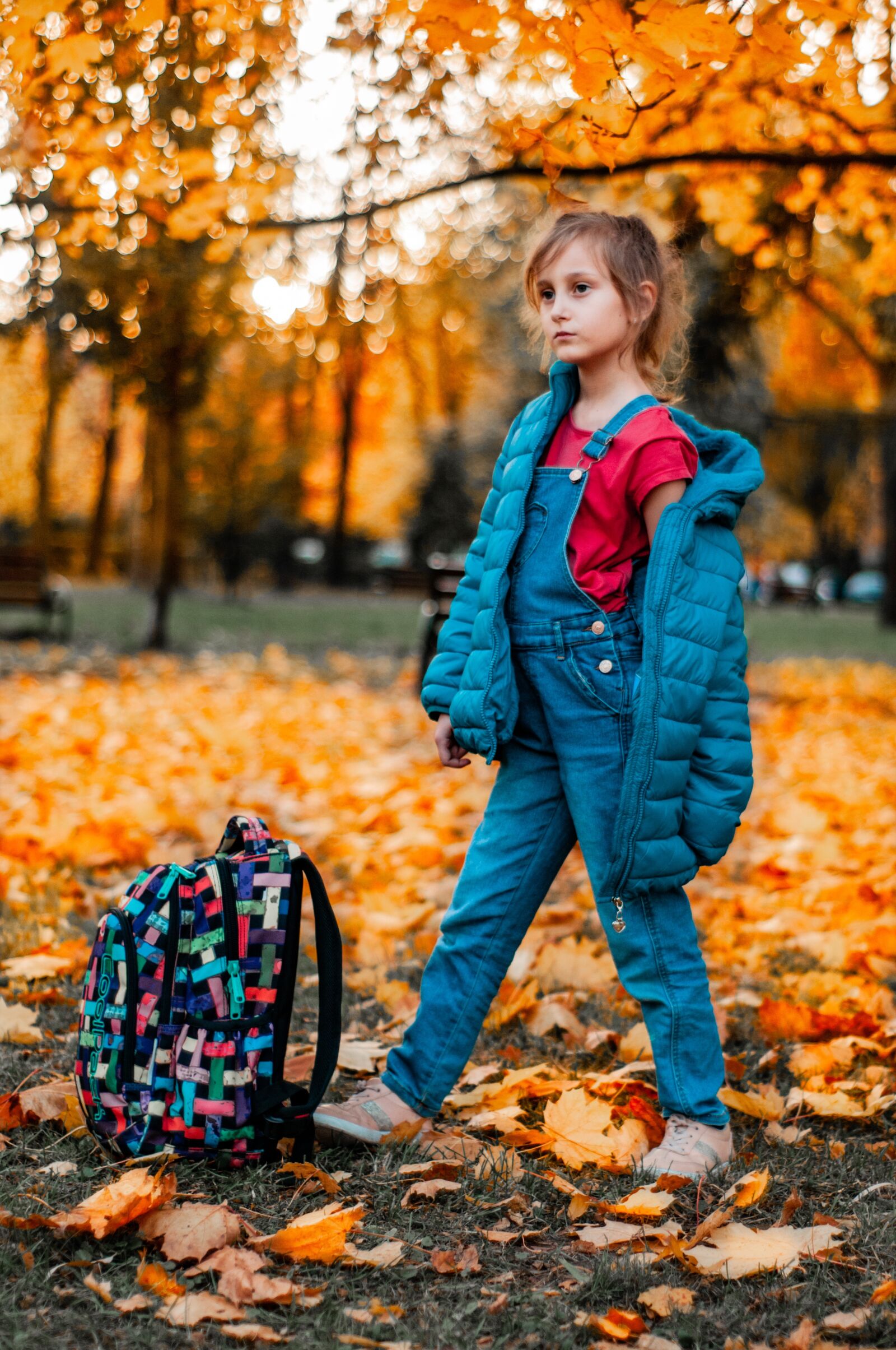 Nikon D300 sample photo. Autumn, girl, the apprentice photography