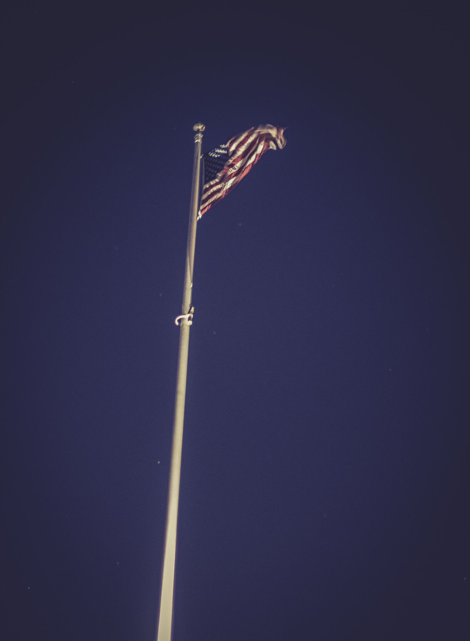 Nikon D500 sample photo. Sunset, flag, pole photography