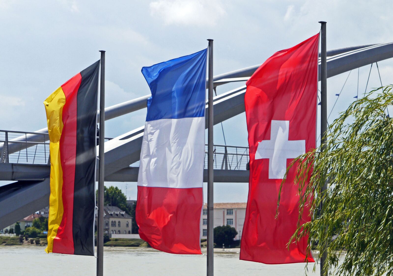 Panasonic Lumix DMC-G1 sample photo. National flags, three countries photography