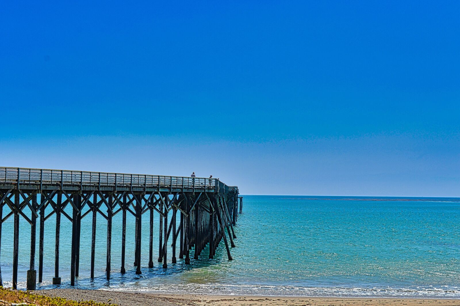 Nikon Df sample photo. Sea, boardwalk, beach photography