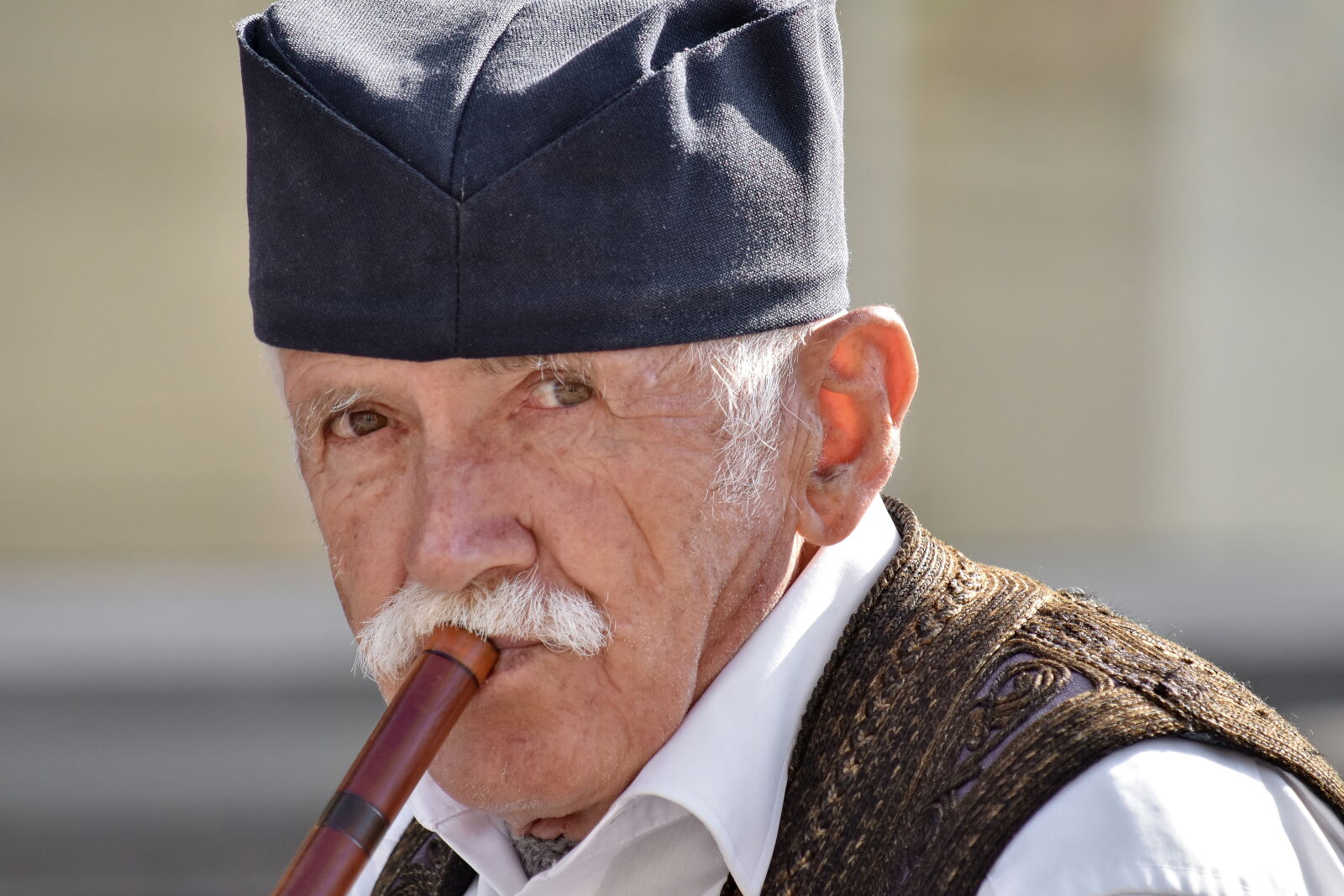 Nikon D5500 sample photo. Man, musician, pensioner, serbia photography
