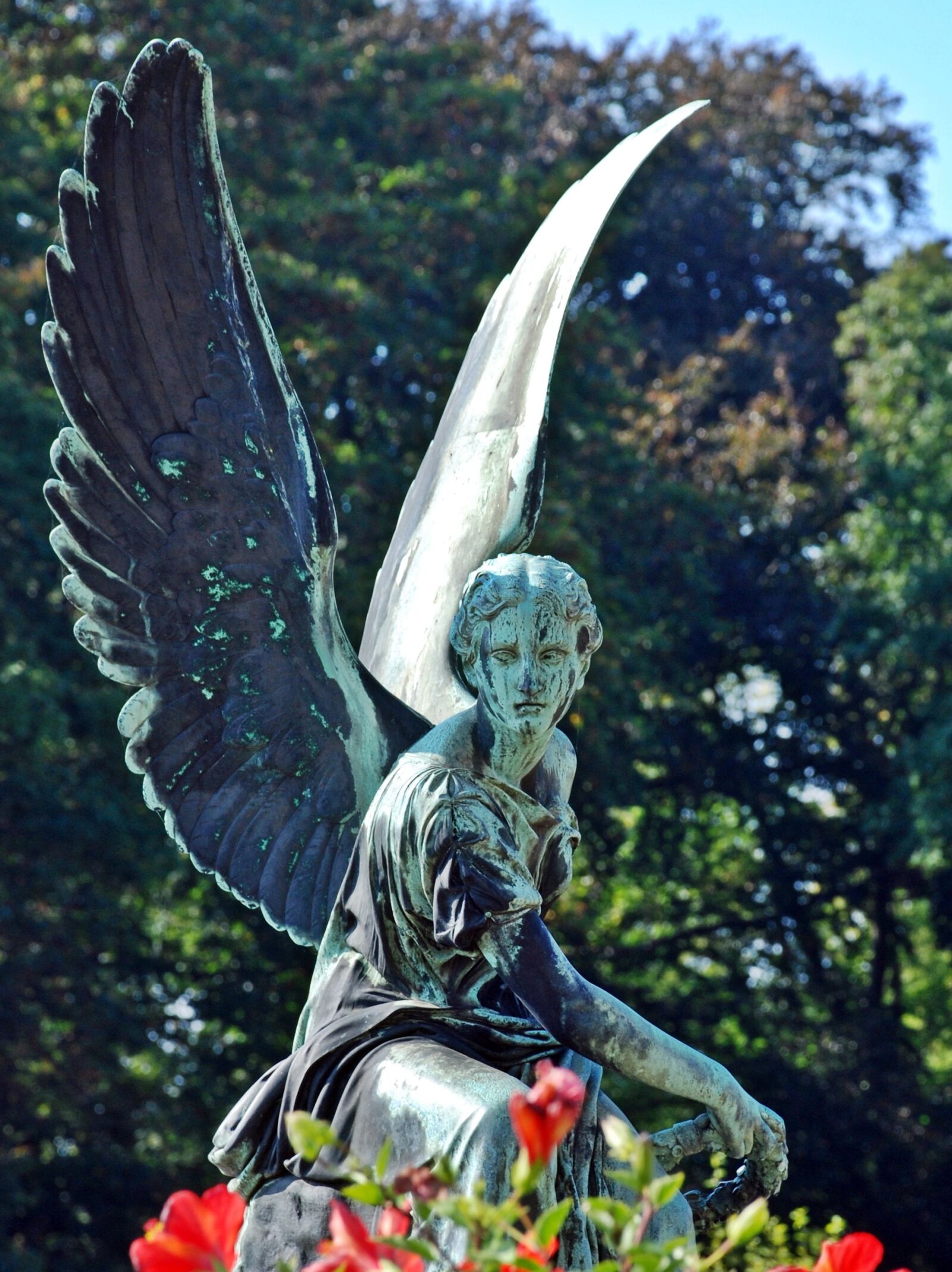 Nikon D80 sample photo. Angel, potsdam, sculpture photography