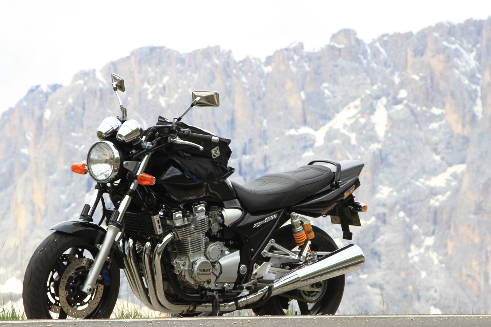 Canon EOS 7D sample photo. Motorcycle, dolomites, mountains photography
