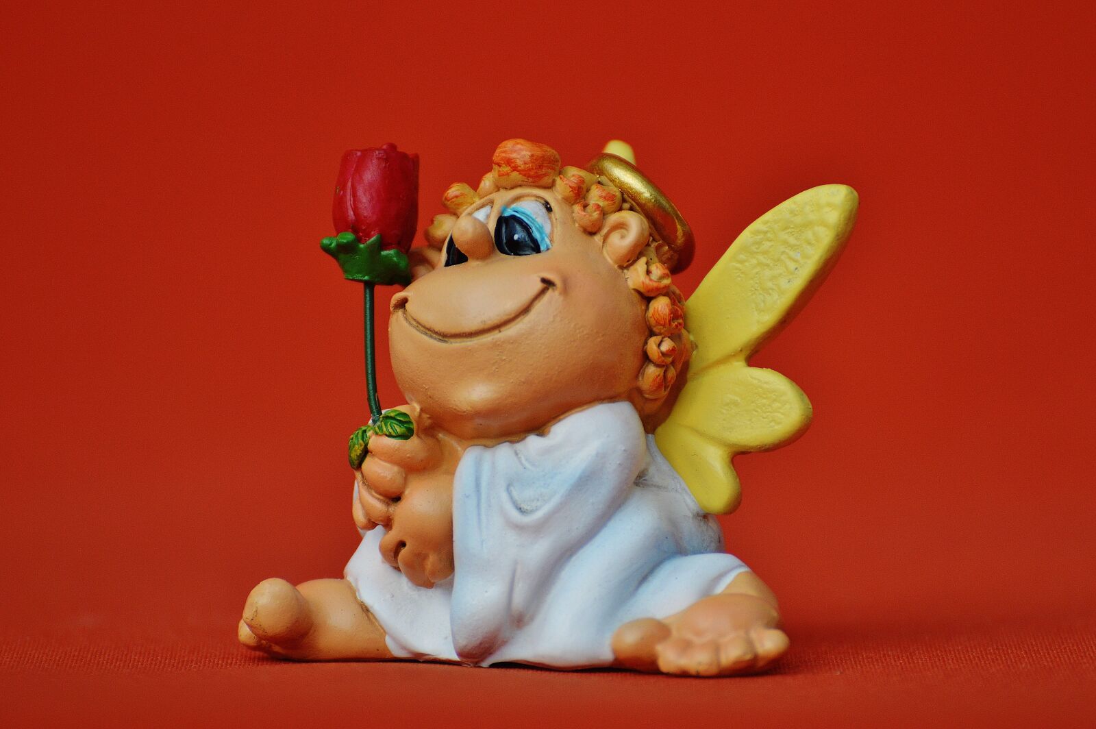Nikon D3200 sample photo. Angel, guardian angel, rose photography