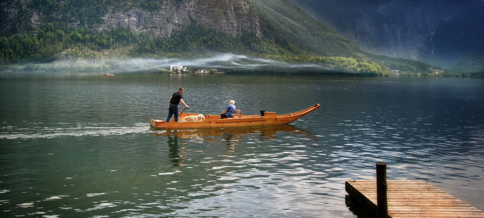 Nikon D3000 sample photo. Boat, water, rest photography