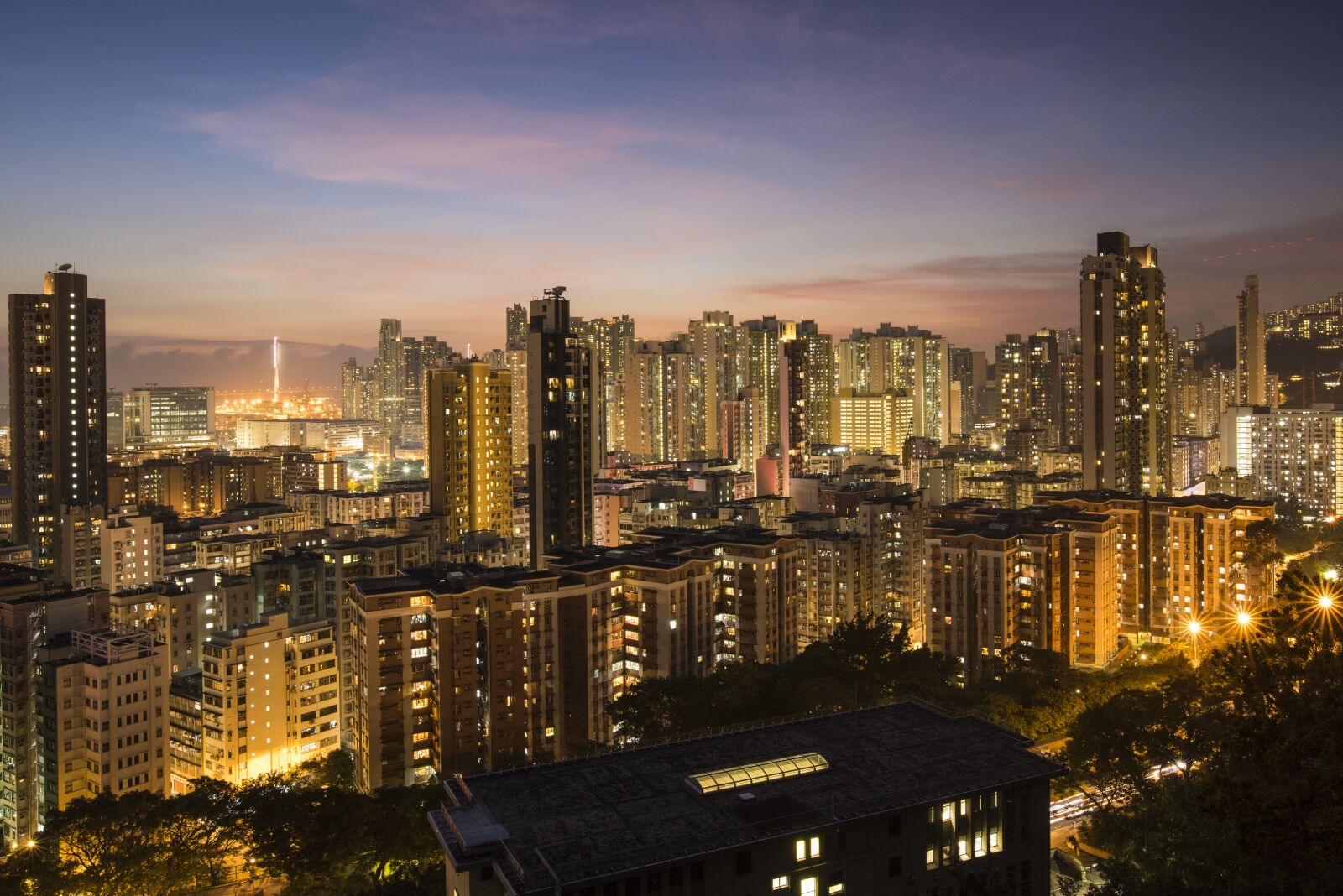 Nikon D810 sample photo. Hong kong, skyline, night photography