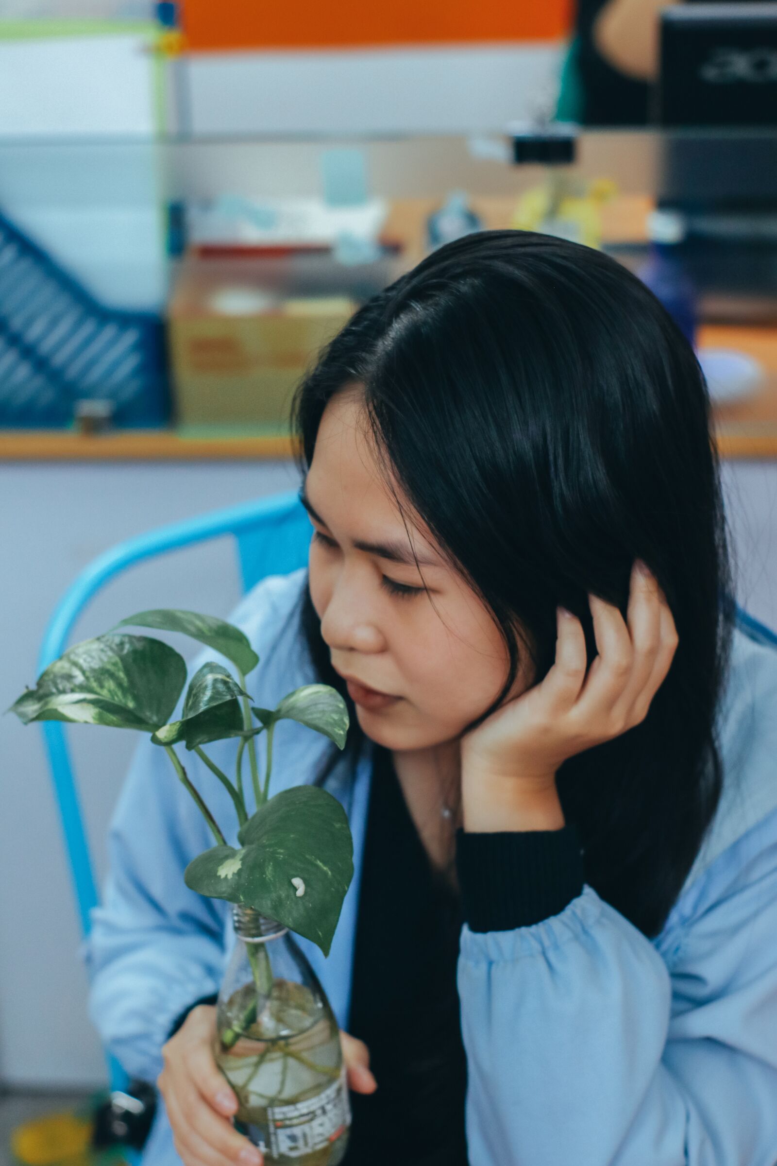 YN50mm f/1.8 II sample photo. Girl, create, ornamental trees photography