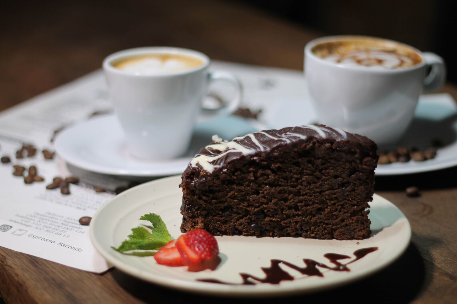 Canon EOS 1100D (EOS Rebel T3 / EOS Kiss X50) sample photo. Coffee, chocolate, cream photography