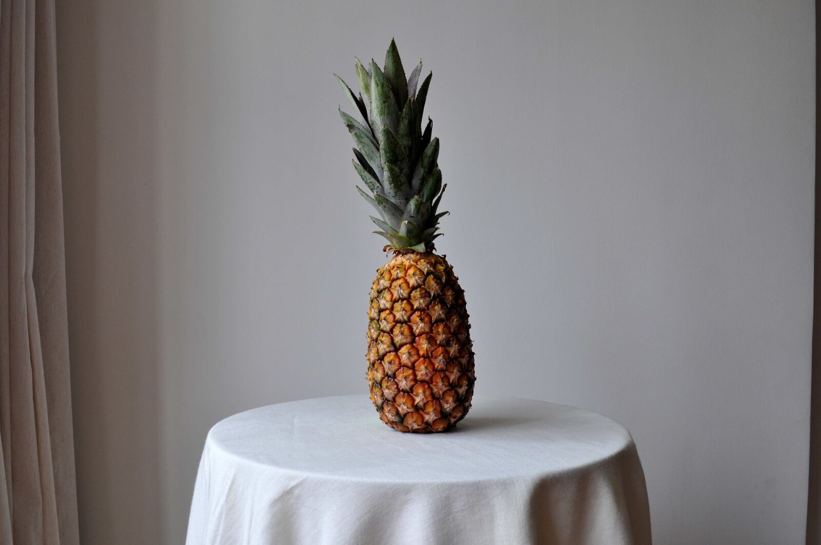 Nikon D5000 sample photo. Pineapple, table photography