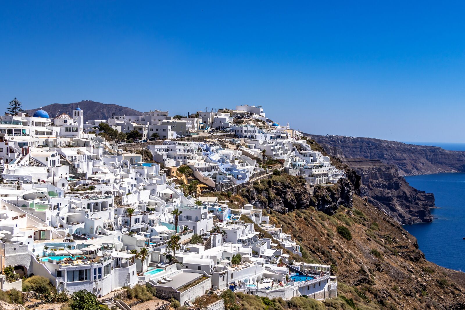 Canon EF-S 18-135mm F3.5-5.6 IS USM sample photo. Santorini, city, greece photography