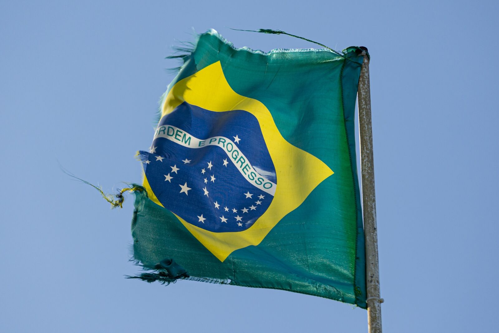 Nikon D610 sample photo. Flag, ragged, brazil photography