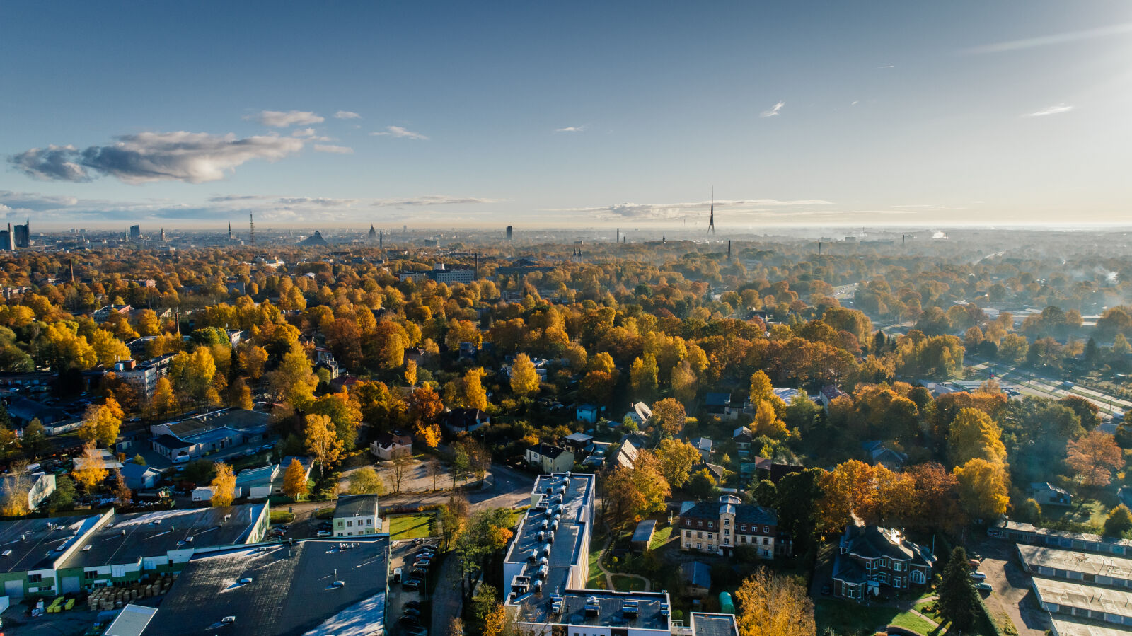 DJI FC6310 sample photo. Aerial, photograph, of, city photography
