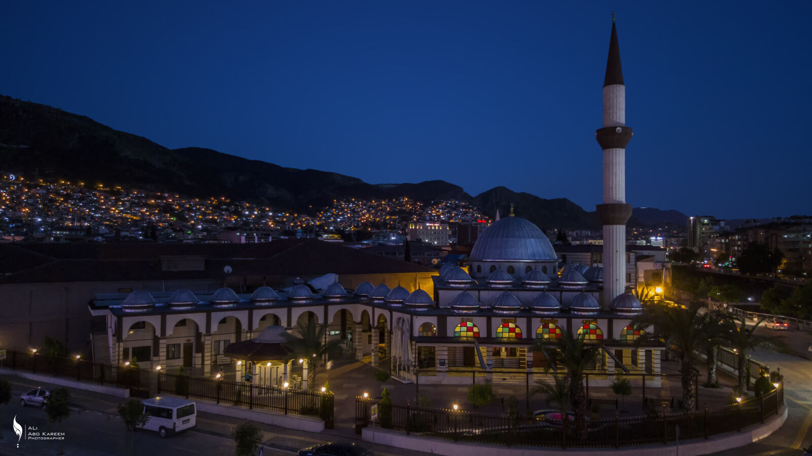 Samsung Galaxy Note5 sample photo. City, night, turkey, mosque photography
