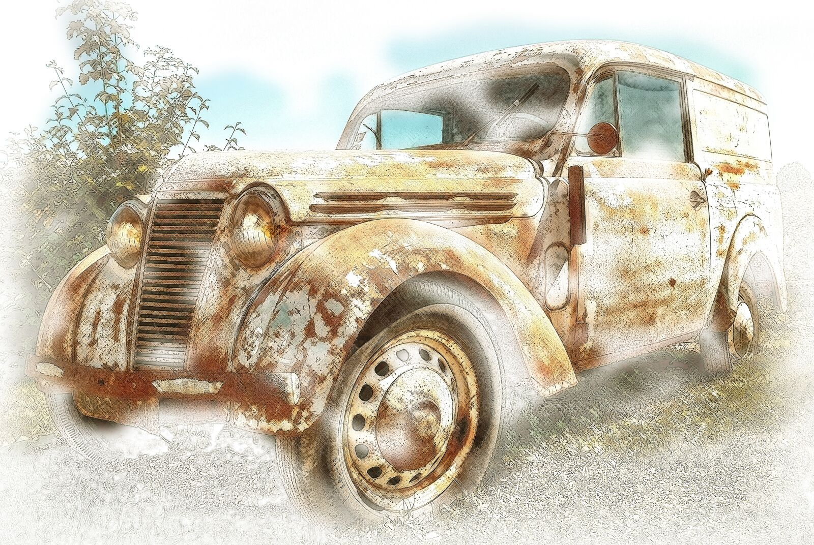 Nikon D3300 sample photo. Auto, renault juvaquatre, pkw photography