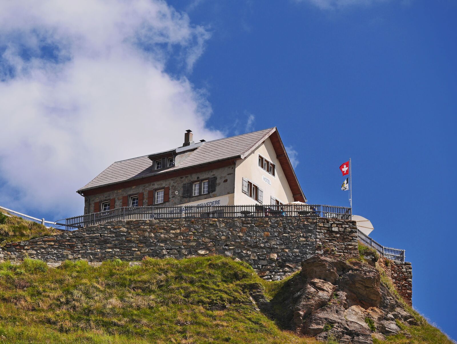 Panasonic Lumix DMC-GH3 sample photo. Mountain inn, altitude, switzerland photography