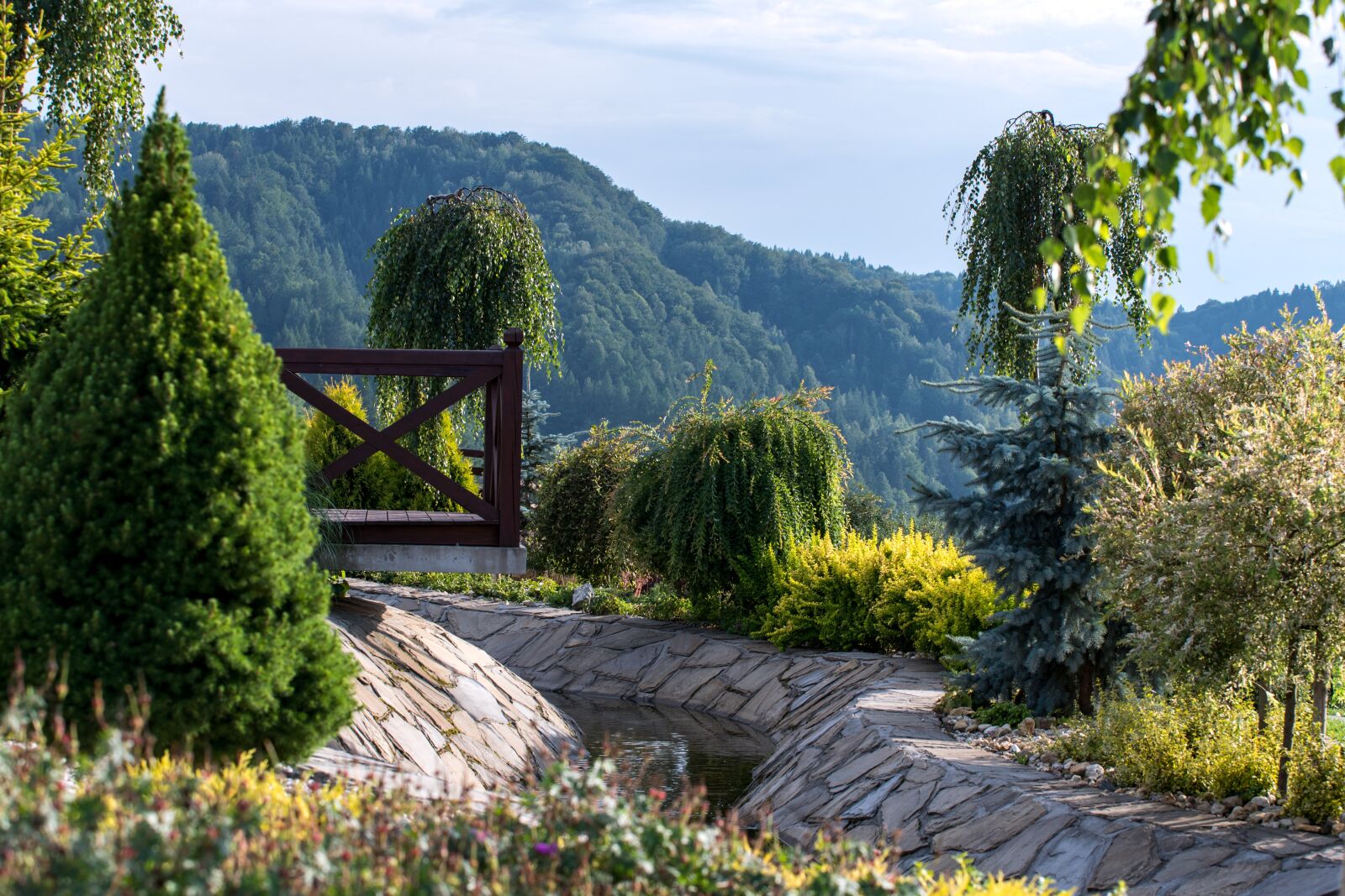 Nikon D750 sample photo. Garden, mountains, landscape photography