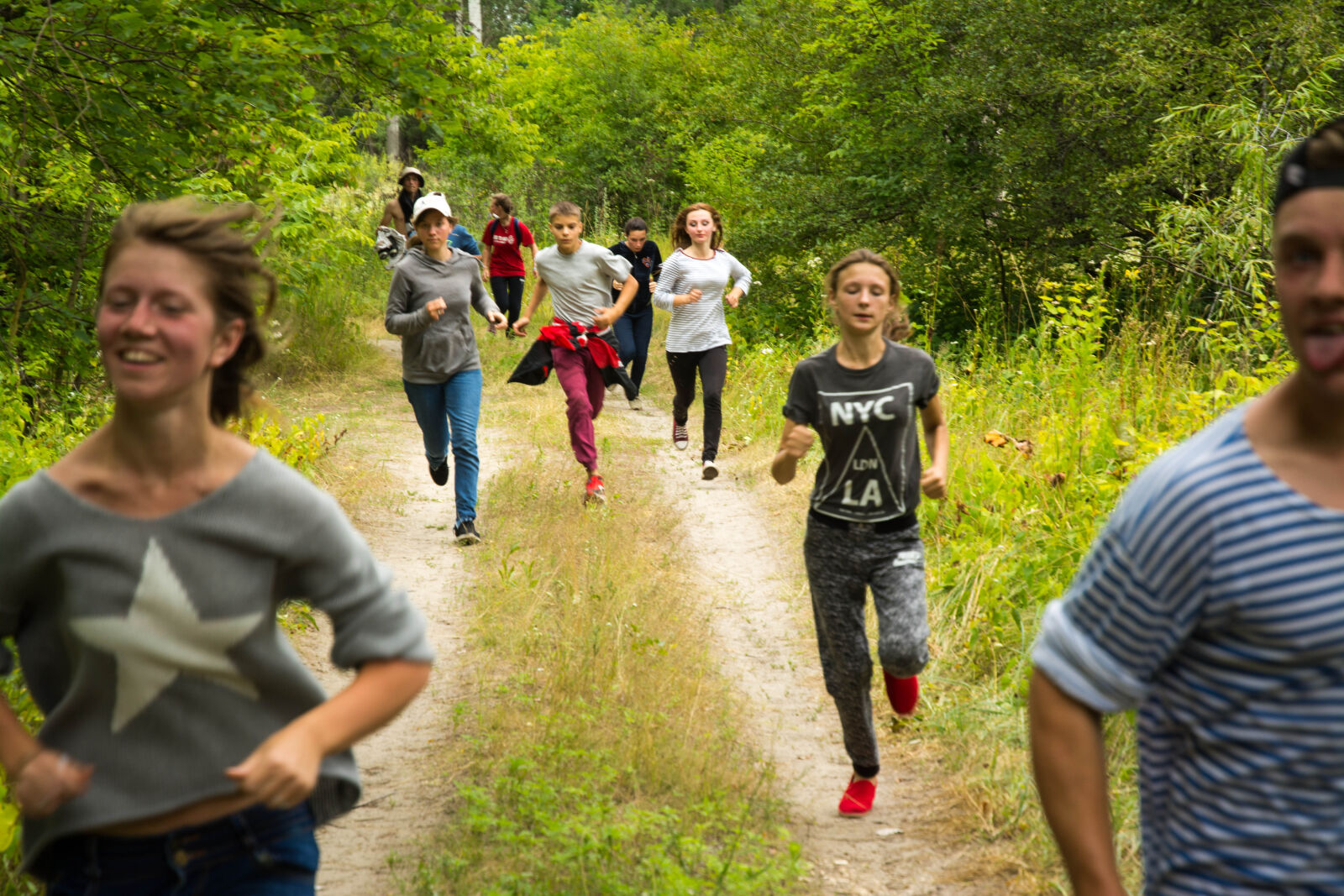 Nikon D7100 sample photo. Camp, dip, forest, pine photography