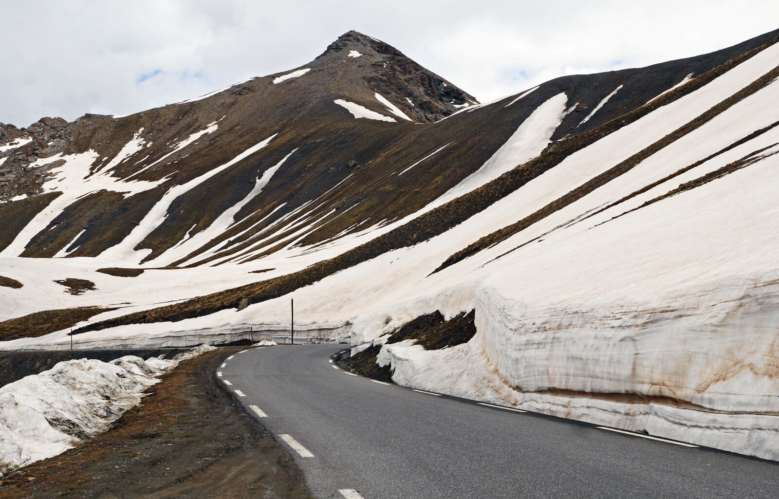 Panasonic Lumix DMC-GH3 sample photo. High alps, pass road photography
