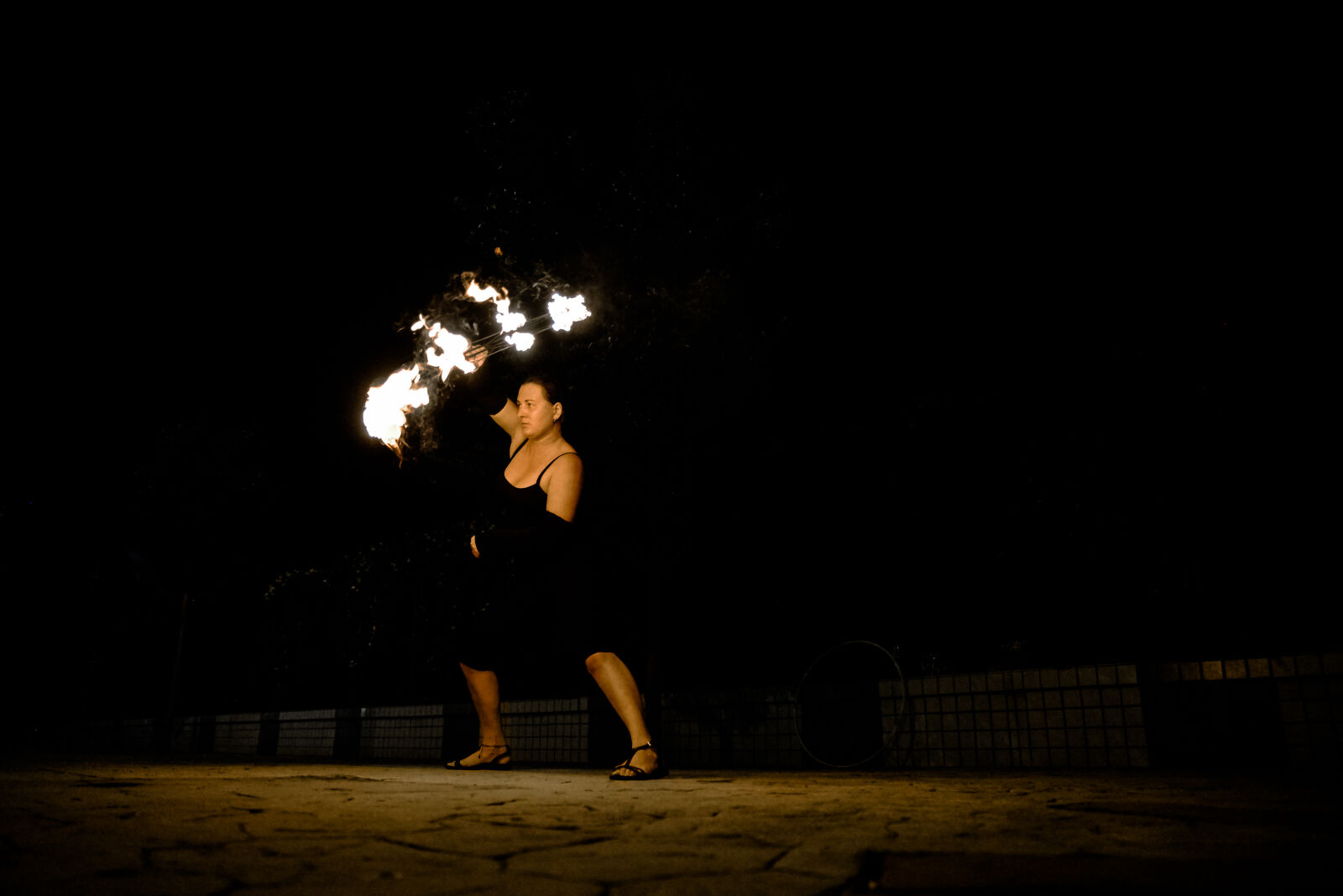 Samsung NX1 sample photo. Dance, fire, performance photography
