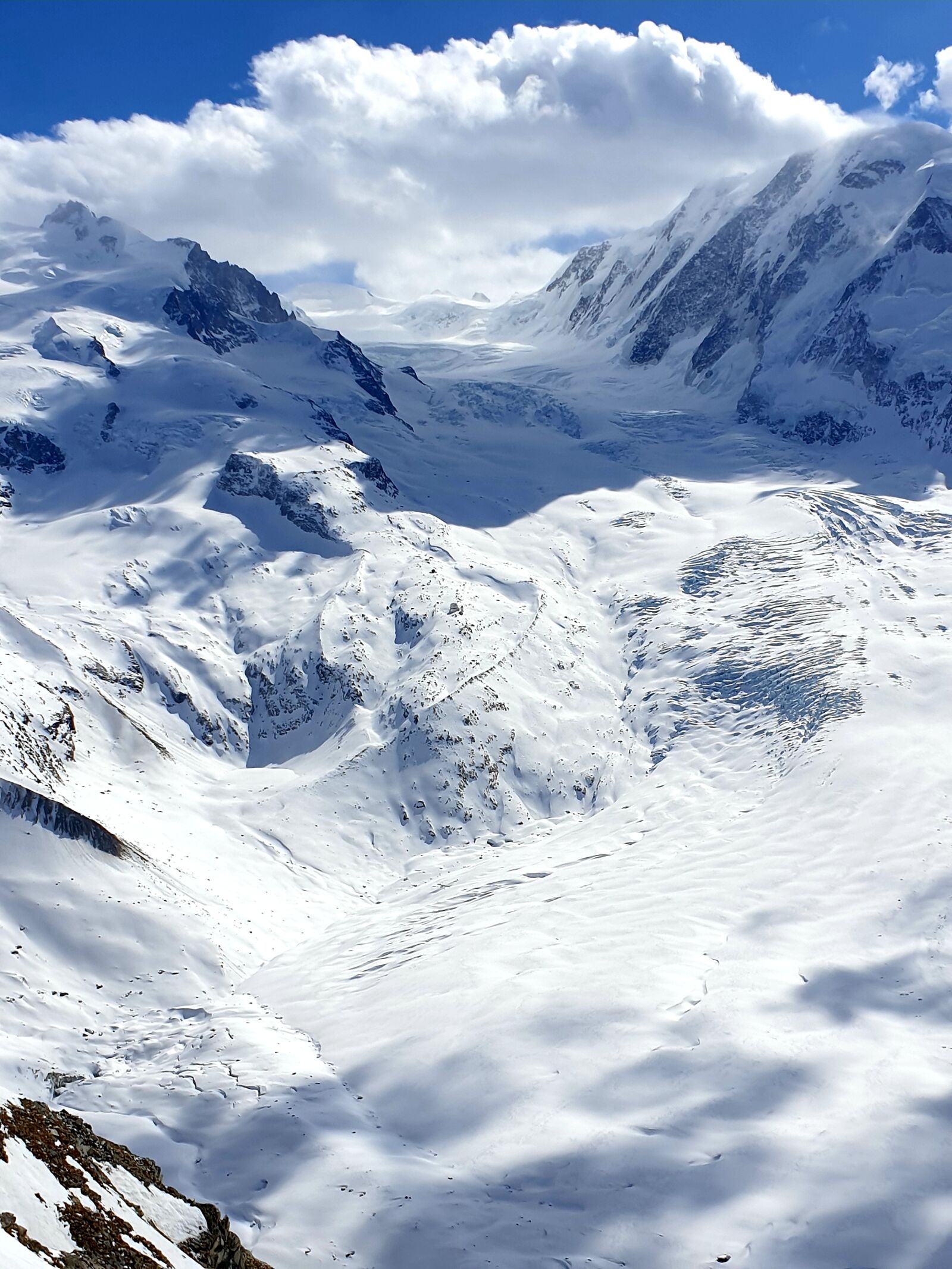Samsung Galaxy S9 sample photo. Gorner glacier, zermatt, monterosa photography