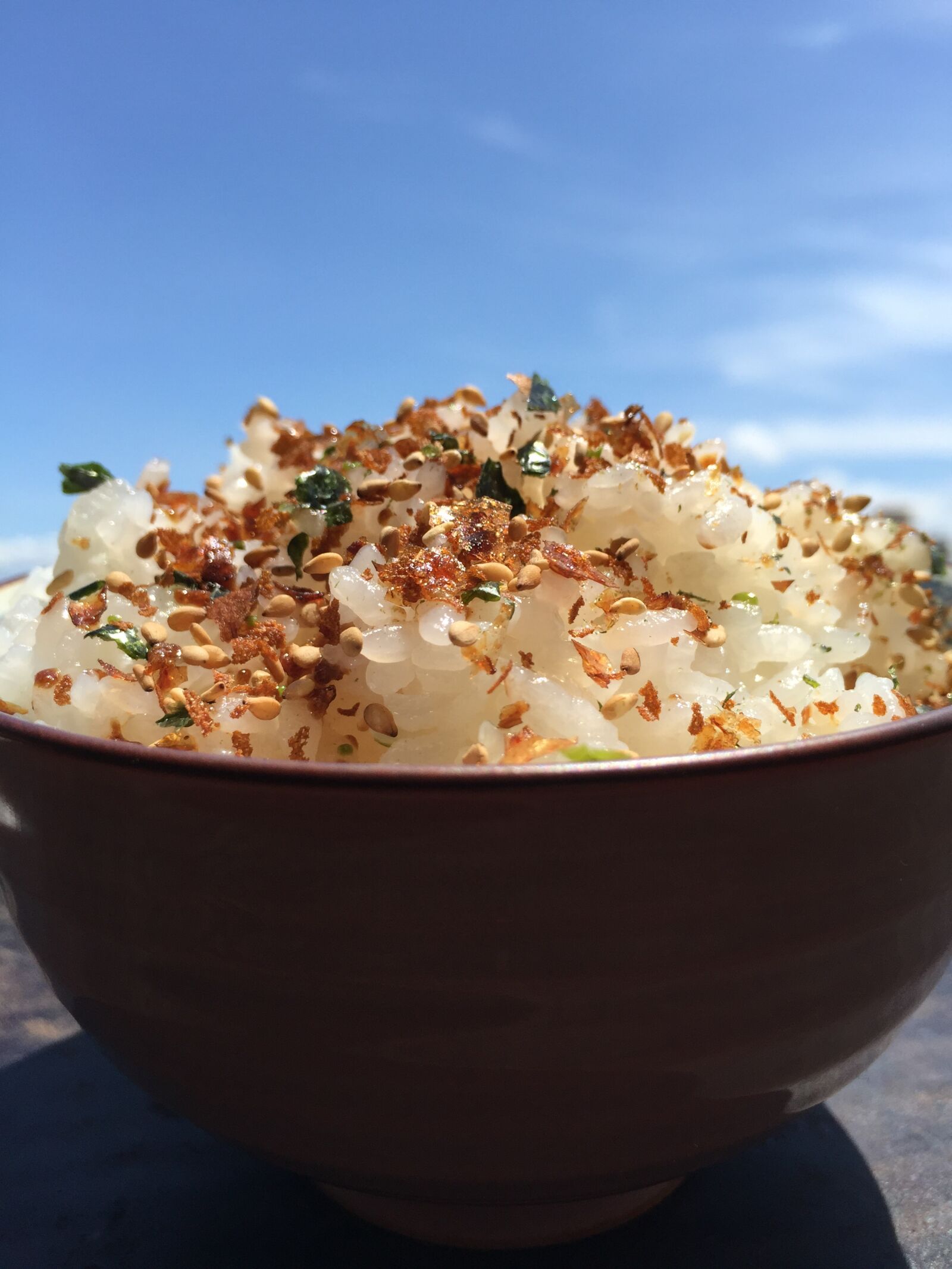 Apple iPhone 6 sample photo. Sprinkle rice, blue sky photography