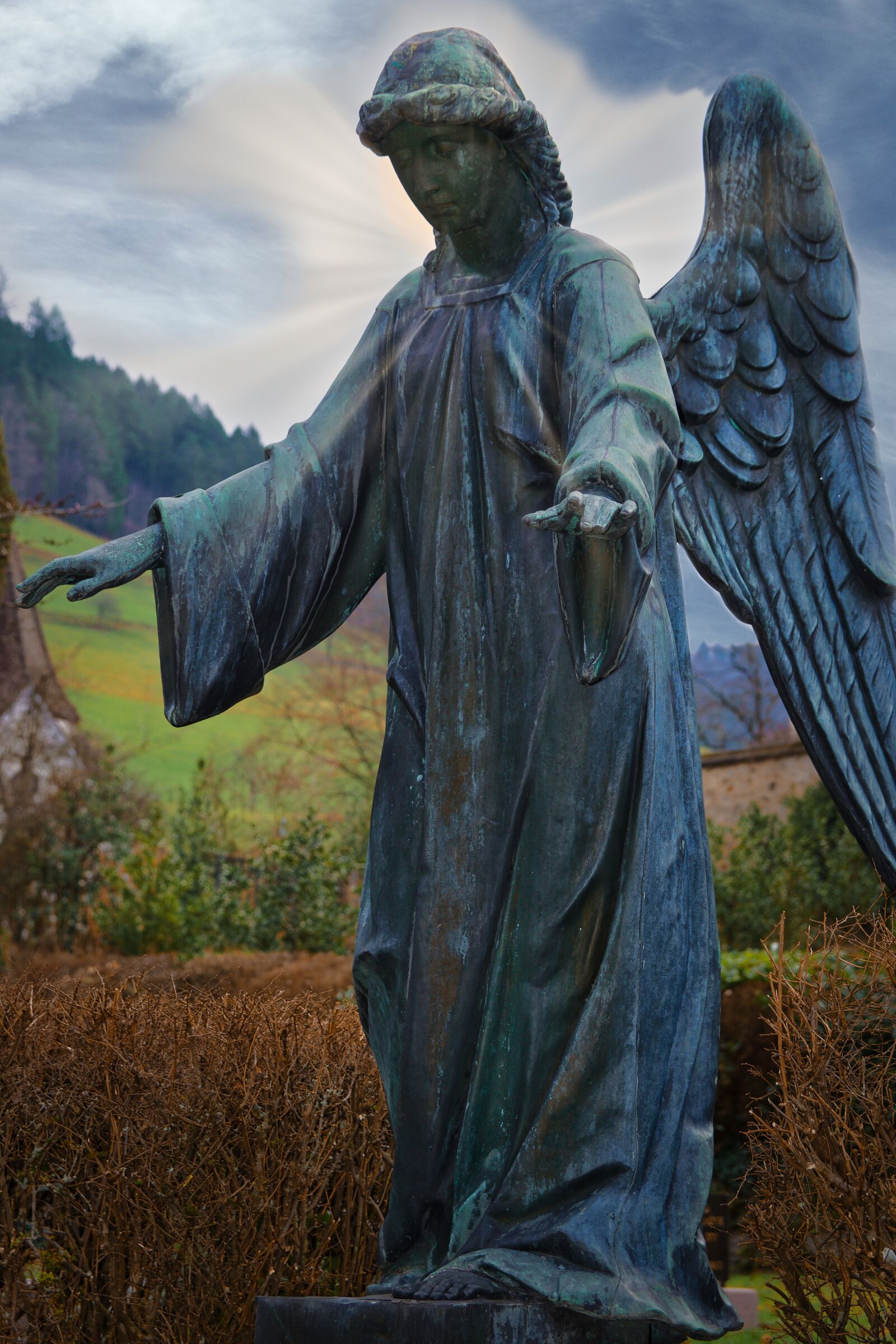 Nikon D5300 sample photo. Angel, statue, sculpture photography
