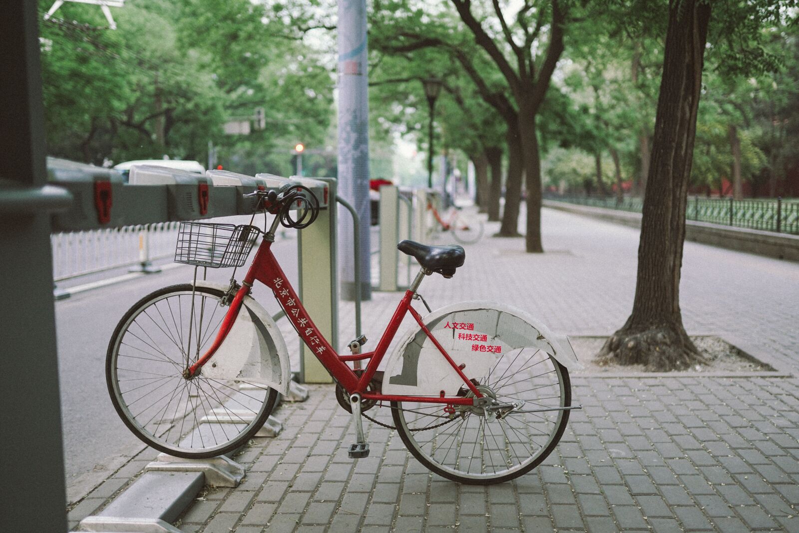 Sony a7R II + Sigma 35mm F1.4 DG HSM Art sample photo. Bicycles, bike racks, bikes photography