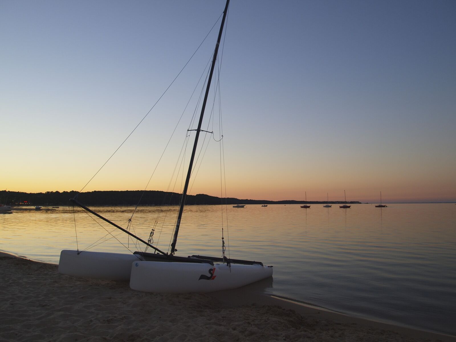 Olympus PEN E-P1 sample photo. Sunset, france, sailing photography