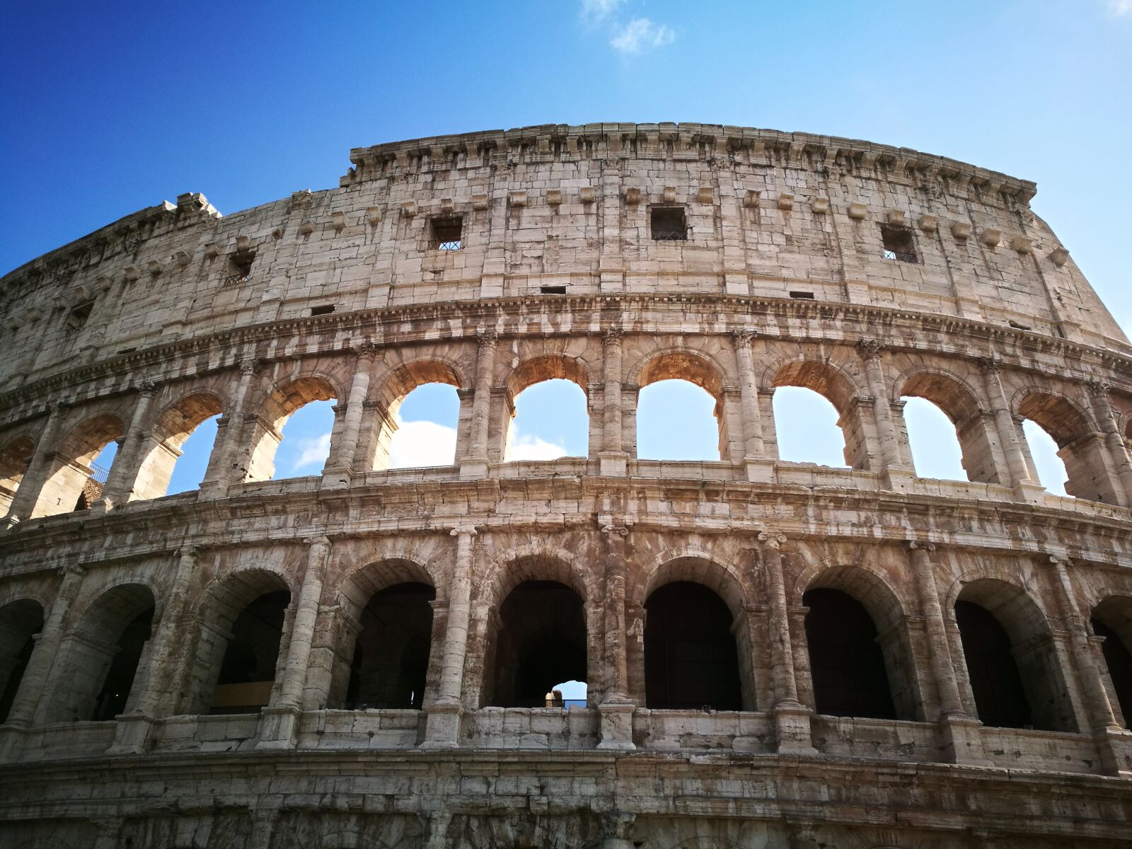 HUAWEI P9 sample photo. Rome, the coliseum, wall photography