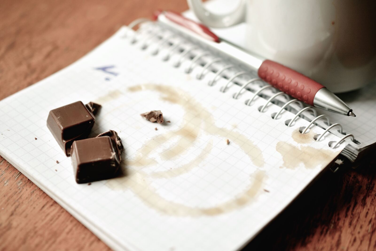 Nikon D5200 sample photo. Chocolate, sweet, stain, coffee photography