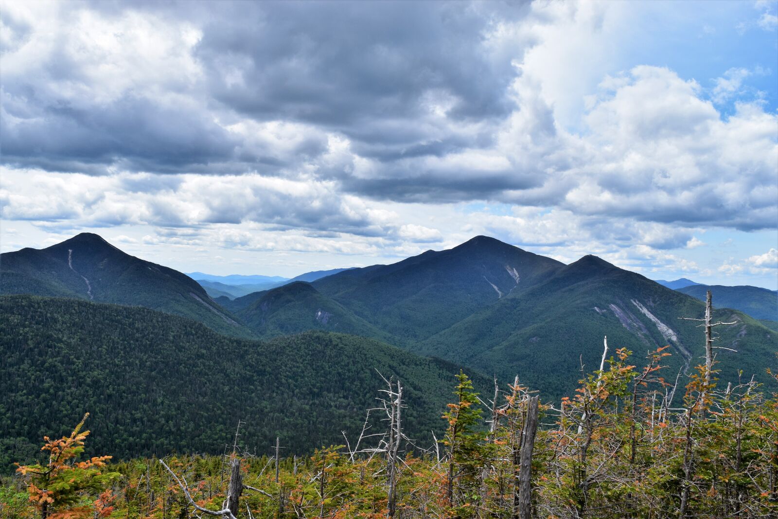 Nikon D3300 sample photo. Adirondacks, clouds, forest, high photography