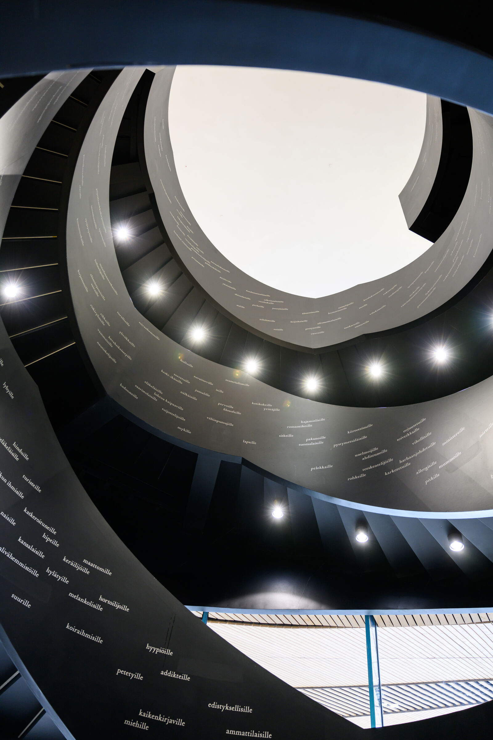 Nikon Z8 sample photo. Staircase of oodi photography