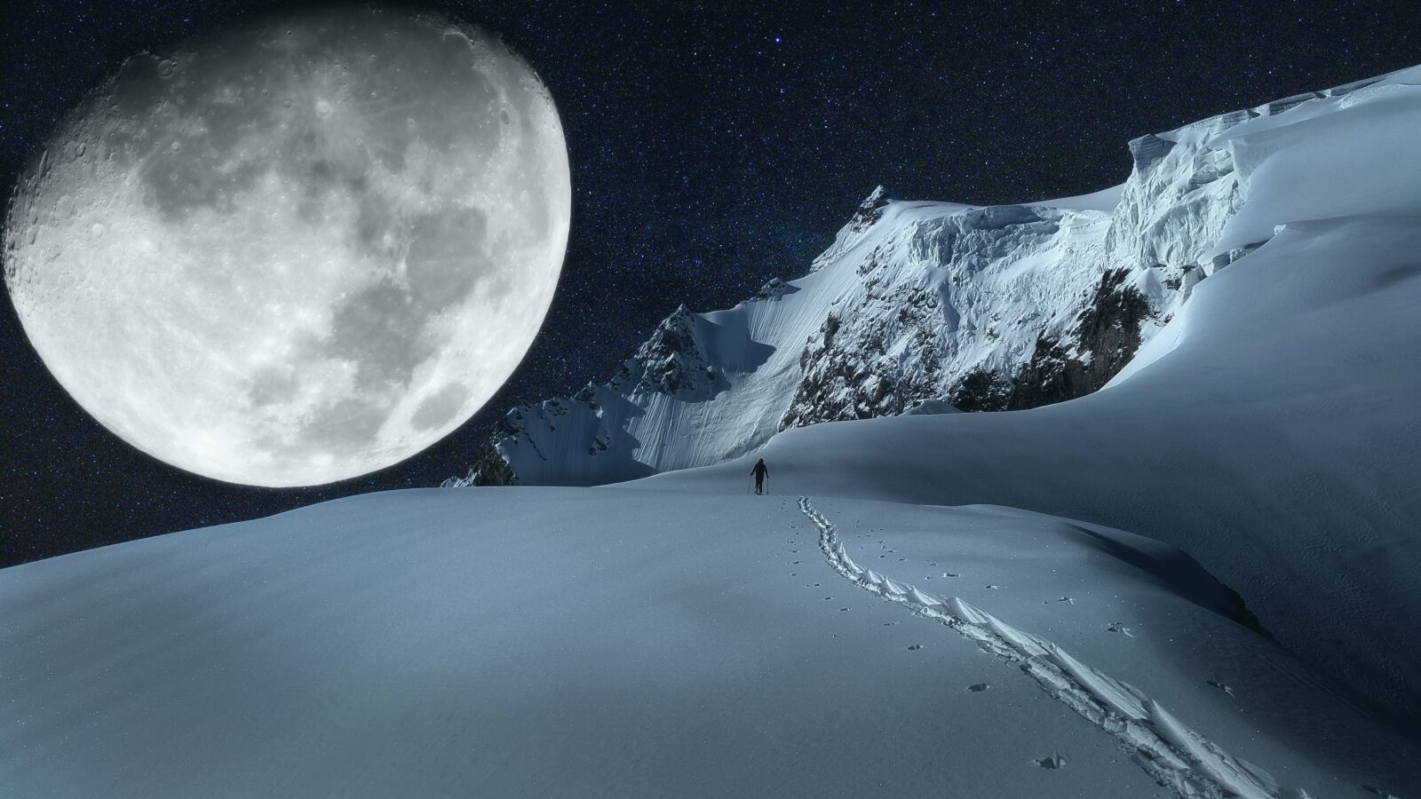 Samsung Galaxy Alpha sample photo. Moon, mountain, mountains photography