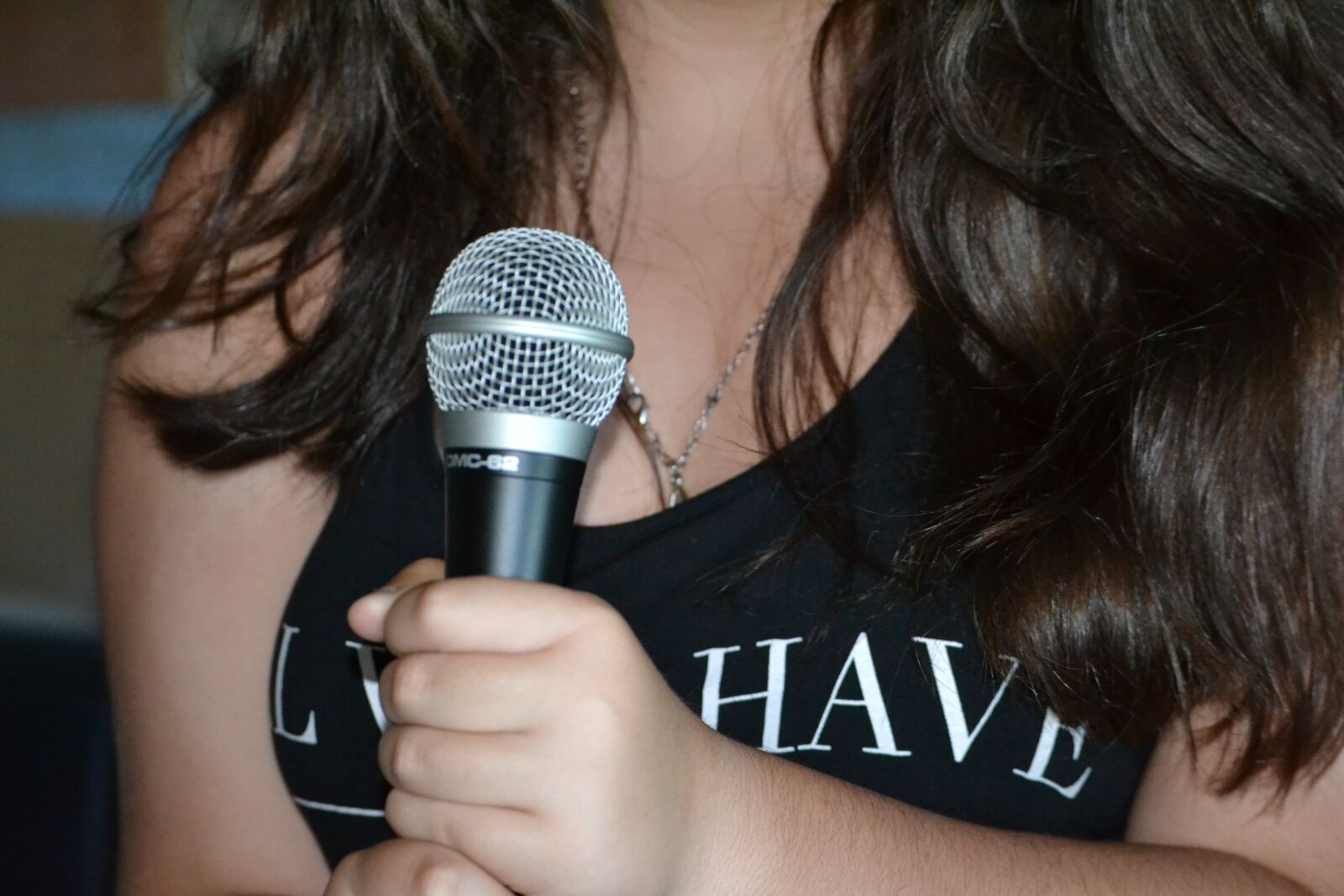 Nikon D3100 sample photo. Microphone, singer, rock photography